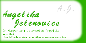 angelika jelenovics business card